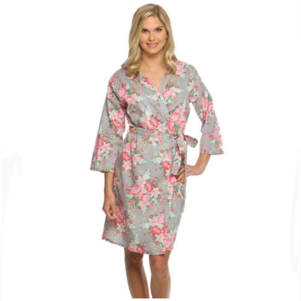 Cotton Floral Robe